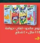 عصير كل يوم مانجو - تفاح - جوافة - كوكتيل 225 ملل × 4 قطع