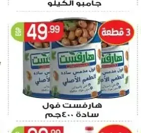 هارفست فول سادة 400 جم