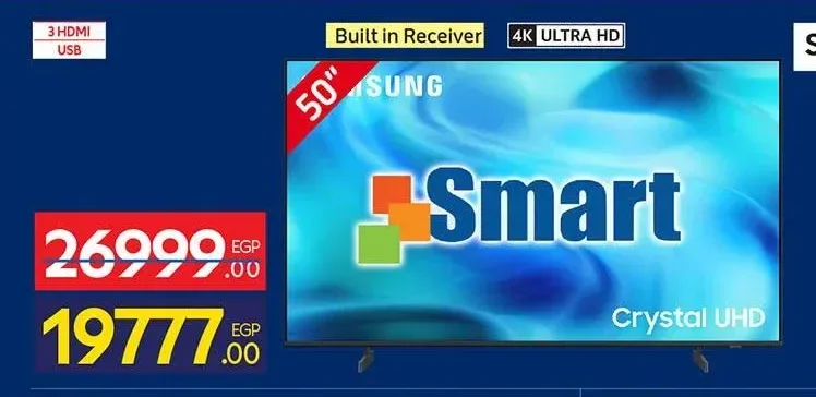 تلفزيون سامسونج 50 بوصة سمارت كريستال يو اتش دي U8000H