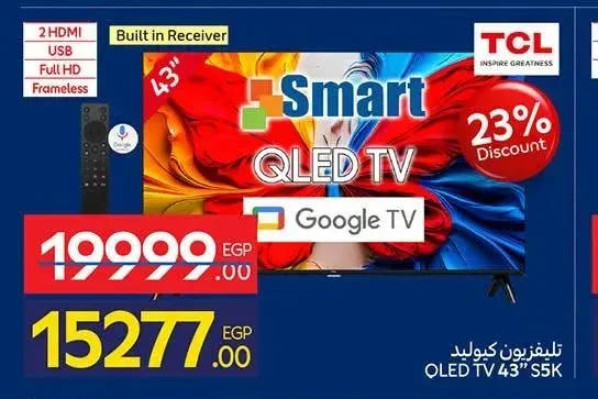 تلفزيون سمارت كيو إل إي دي 43 بوصة تي سي ال S5K