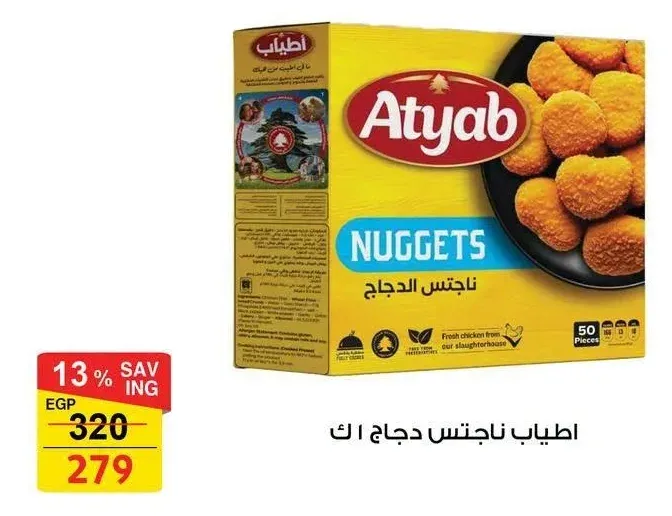 اطياب ناجتس دجاج 1 كجم