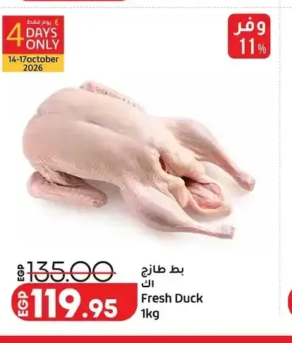 بط طازج 1 كجم