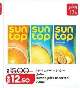 سن توب عصير متنوع 250 مل