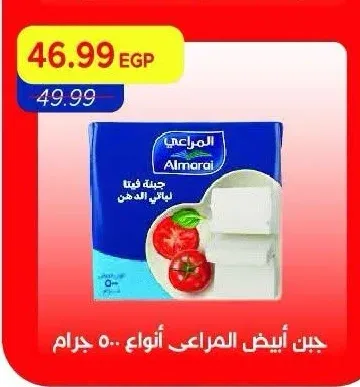 جبن أبيض المراعي أنواع 500 جرام