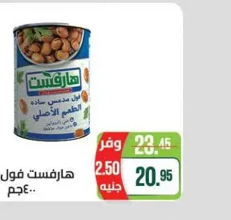 هارفست فول سادة 400 جم