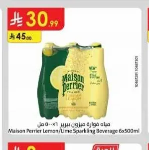 ميزون بيرييه مياه فوارة ليمون/لايم 6 × 500 مل