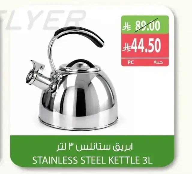ابريق ستانلس 3 لتر