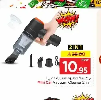 مكنسة سيارة 2 في 1