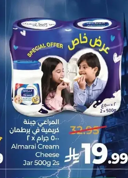 المراعي جبنة كريمية في برطمان 500 جم × 2