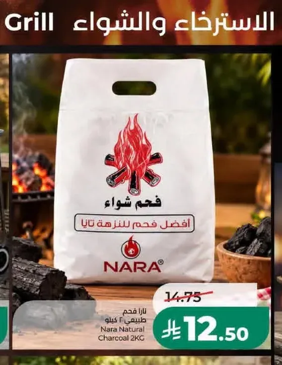 فحم طبيعي للنزهة تارا 2 كجم