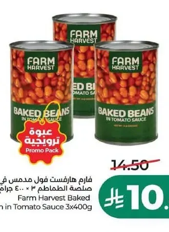 فارم هارفست فول مدمس في صلصة الطماطم 400 جم × 3
