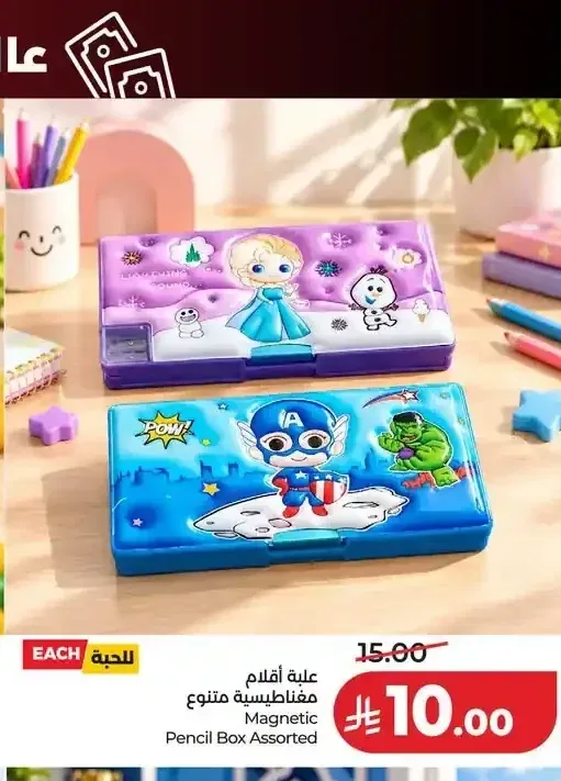 علبة أقلام مغناطيسية منوع