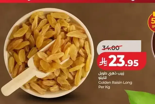زبيب ذهبي طويل للكيلو
