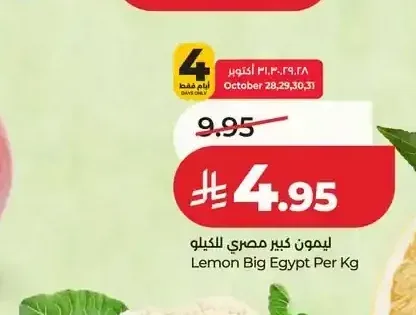 ليمون كبير مصري للكيلو