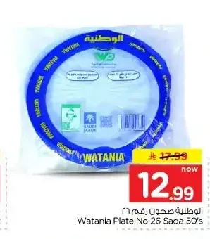 الوطنية صحون رقم 26 50 قطعة