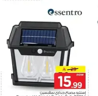 مصباح جداري بمقبسين إيسنترو ES1184
