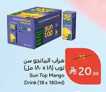 شراب المانجو سن توب (18 × 180 مل)