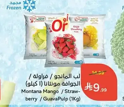 لب المانجو / الفراولة / الجوافة مونتانا 1 كجم