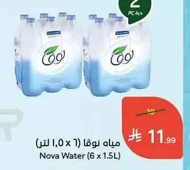 مياه نوفا (6 × 1.5 لتر)