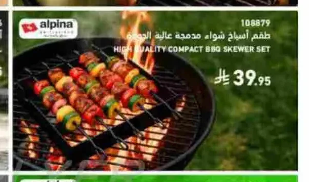 طقم أسياخ شواء مدمجة عالية الجودة