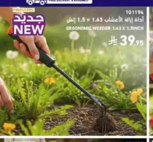 أداة إزالة الأعشاب 1.63 × 1.5 إنش