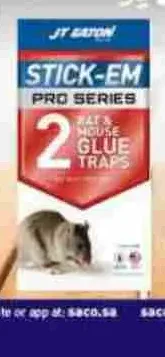 مصيدة فئران وجرذان لاصقة PRO JAWS RAT&MOUSE GLUE TRAPS JT EATON