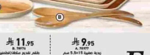 طقم تقديم سلطة قطعتين