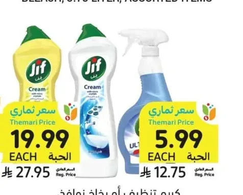 كريم تنظيف أو بخاخ نوافذ جيف 500 - 750 مل