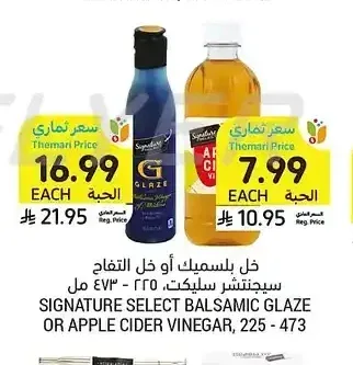 سيجنتشر سيلكت خل بلسميك أو خل التفاح، 225 - 473 مل