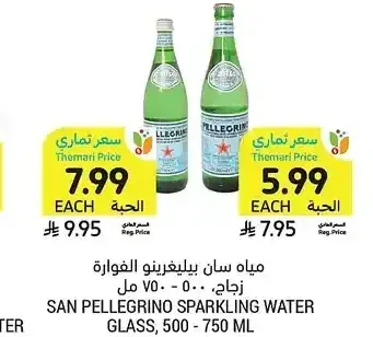 مياه سان بيليغرينو الفوارة، 500 - 750 مل